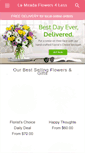 Mobile Screenshot of lamiradaflowers4less.com